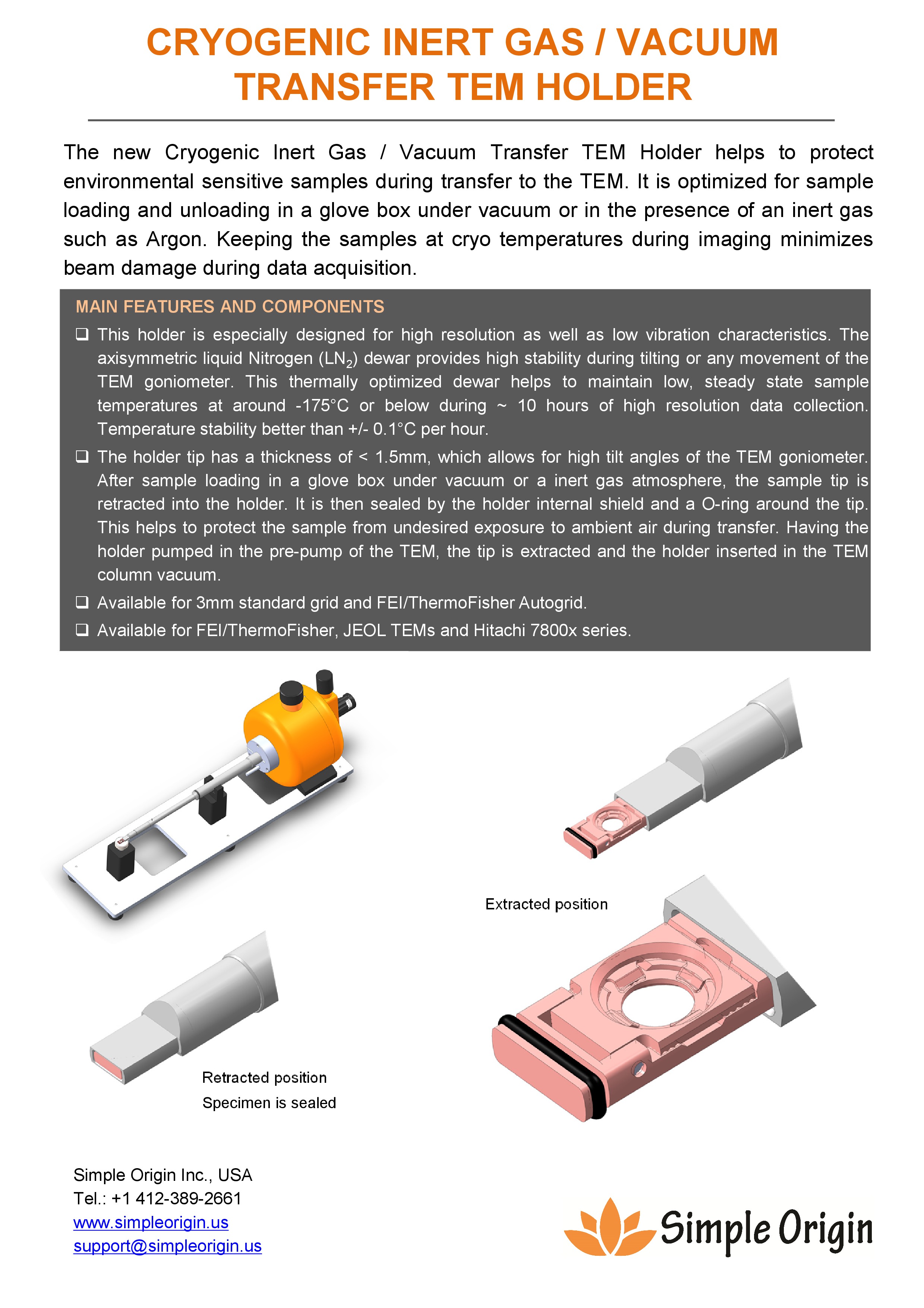Cryogenic Vacuum Holder Brochure